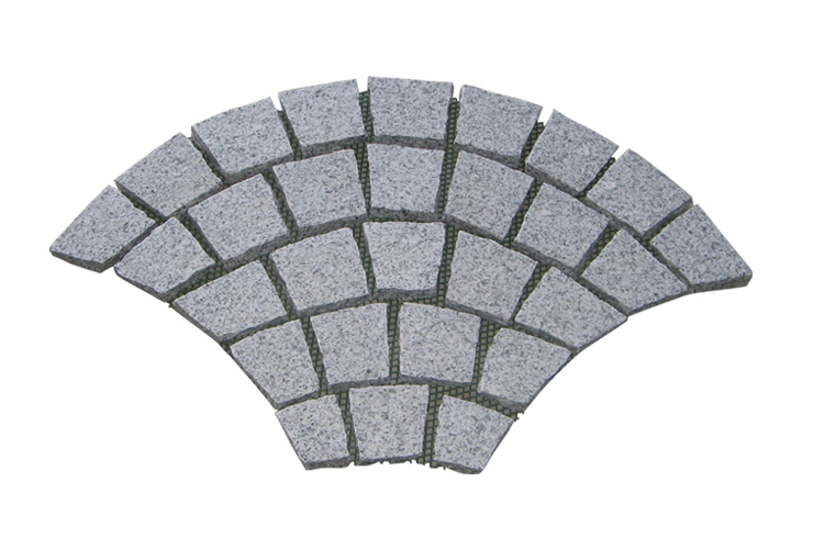 Cubes no Net Light Grey Granite G603 Top flamed 4 sides naturl split bottom sawn 74x46x3cm - Dayi Stone